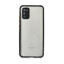Samsung Galaxy Uyumlu A02s Kılıf Miami Şeffaf Silikon - Siyah Bz8683140167943
