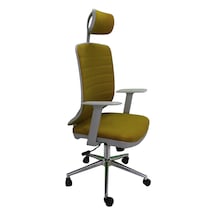 Kaya Ofis Onix Gray Fabric Müdür Koltuğu Çalışma Koltuğu Hardal