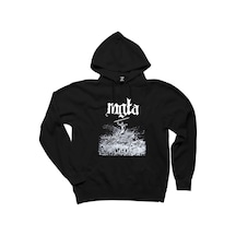 Mgla Age Of Excuse Siyah Kapşonlu Sweatshirt Hoodie Siyah