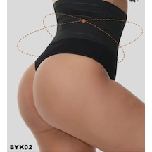 Byanca Mideli String Korse Toparlayıcı Yüksek Bel Siyah Byk02s Siyah