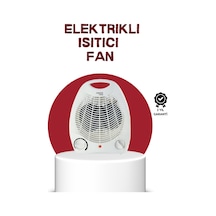 2000w Taşınabilir Elektrikli Fanlı Isıtıcı - Hızlı Isınma, Kompakt Boy