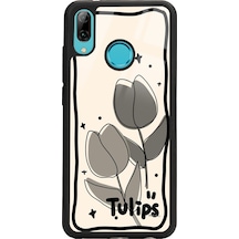 Huawei P20 Lite Tulips Tasarımlı Glossy Telefon Kılıfı Çok Renkli