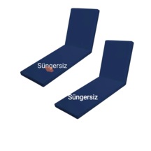 Süngersiz Demircili Koyu 2 Ad Şezlong Minderi Kılıfı 180 55 5 Cm