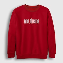 Presmono Unisex New Anathema Sweatshirt Kırmızı
