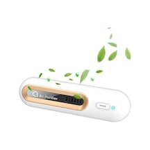 Qingmipy Taşınabilir Hava Temizleyici - Usb Şarjlı, Ev & Araç İçin Kokuları Yok Eden Mini Hava Arıtıcı Beyaz