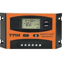Tongxida 30a 12/24v Otomatik Güneş Enerji Kontrolörü, Lcd Ekran, Usb Çıkışı, Güvenlik Filtreleriyle