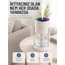 Ultrasonik Hava Nemlendirici Renkli Led Işıklı Sessiz Oda Nemlendirme Cihazı