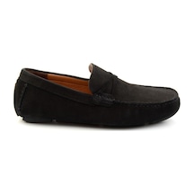 Bambi Siyah Hakiki Deri Erkek Loafer Ayakkabı E01547007801 Siyah