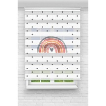 Perdeoutlet38 Baskılı Renkli Gökkuşağı Dijital Baskılı Zebra Perde-cocuk Odası-stor Perde Model:tycdf90a651aba1bd6a90d200 Çok Renkli
