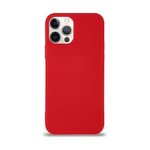 Apple Uyumlu  iPhone 12 Pro Silikon Kılıf Altı Kapalı İçi Kadife Lansman Arka Kapak