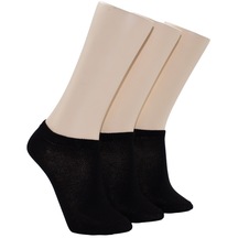 Bayan Patik Çorap 3 Lü Siyah Renk