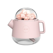 Tuz Taşı Işık Ve Aromaterapi Fönü 360ml - Usb Şarjlı, Sessiz, Kablosuz Kullanım, Islak Işık Ve 7 Renkli Işık Modları - Pembe