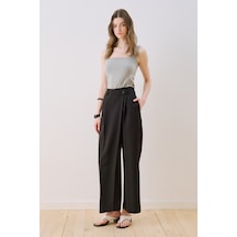 Manuka Anvelop Kumaş Pantolon Siyah Ss26pnt00023-01