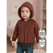 Hayvanlar Erkek Bebek Kahverengi Sweatshirt