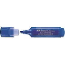Faber Castell Textliner 1546 Fosforlu Kalem Mavi Altın