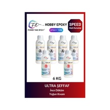 6 Kg Hobi Epoksi Speed/ Hızlı Kuruma/ Şeffaf Epoksi Reçine Ince D