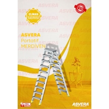 Elmas Serisi 10+10 Alüminyum Çift Çıkışlı Merdiven Bahçe, Depo, Atölye Ve Garaj İçin Sağlam Çözüm 1 Adet