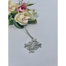 Gümüş Yapboz Puzzle Isimli Kolye 453160563