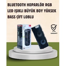Hubrendy Tekno Kompakt Tasarım, Yüksek Ses Performansı Çoklu Giriş Seçenekli Kablosuz Hoparlör Bl