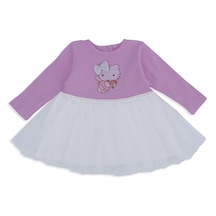Kız Çocuk Bebek Raporlu Fiyonklu Hello Kitty Tüllü Elbise 001