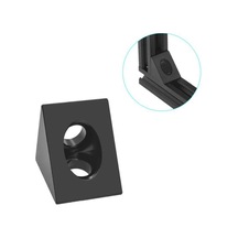 20x20 Sigma Geniş L Köşe Bağlantı Parçası Alüminyum(Siyah)