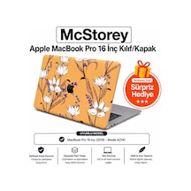 Macbook Pro 16 Kılıf Baskılı Sert Hard Case İnce Hafif Darbe Çizilme Koruma Mat Yüzey Uyumlu Macbook Pro A2141 2019 Sarı 01