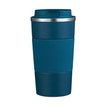 Lixiaqu01 510 Ml Paslanmaz Çelik Kahve Fincanı Araba Termos Mavi