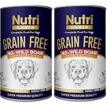 Nutri Canin Yaban Domuzu Etli Tahılsız Yetişkin Köpek Konservesi 400 G 2 Adet