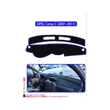 Opel Corsa C 2001-2011 Torpido Koruma Halısı Mavi Kenar