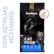 Zampa Plus Kısırlaştırılmış Kediler İçin Somon Etli Premium Kuru Mama 15 KG