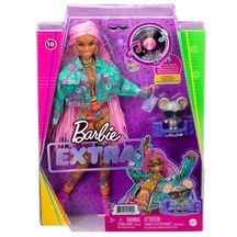 Gxf09 Barbie Extra - Pembe Örgü Saçlı Bebek. 3 Yaş