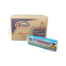 Vural Jumbo J400 Siyah Çöp Torbası 80X110 400 G. Koli 20X10 Lu