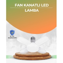 Mey İthalat Tasarruflu Pervane Led Ampül 4 Kollu 60 Watt Geniş Alan Aydınlatma