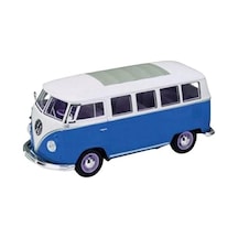 Welly 22095 Blue Koleksiyoncu Modeli Vw Bus T1 1962, 1/24 Metal, Mavi