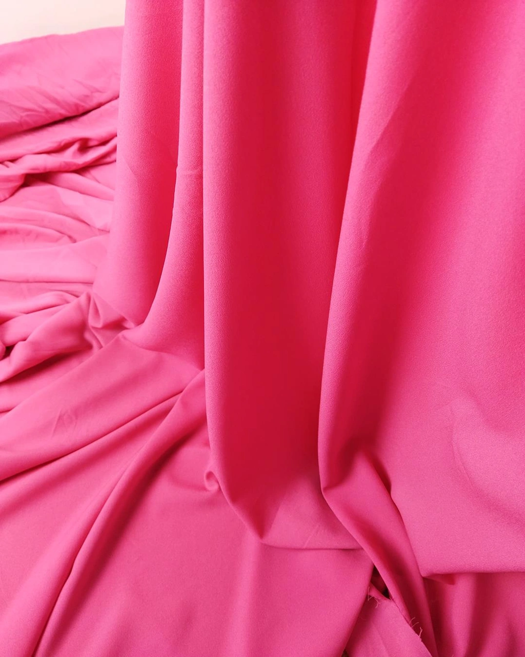 Krep Şifon Pembe Renkte En 140 Cm X Boy 285 Cm -3144
