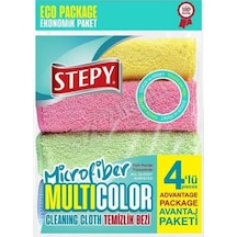 4 Adet Stepy Temizlik Bezi Multi Color 4'lü Renkli