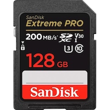 SanDisk Extreme Pro SDSDXXD-128G-GN4IN 128 GB 200 MB/S SDXC V30 UHS-I U3 Hafıza Kartı