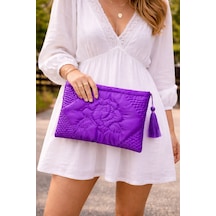 Ky Atelier Mor Saten Kapitone Portföy Çanta- El Yapımı Clutch- Abiye & Günlük Kullanım- Şık Kadın Çanta Ky Atelier Mor Saten Kapitone Portföy Çanta- El Yapımı Clutch- Abiye & Günlük Kullanım- Şık Kadın Çanta
