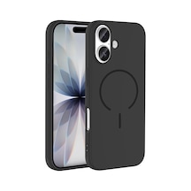 Zore İphone 17 Kılıf M-safe Şarj Özellikli Zore Meta Kapak - Siyah