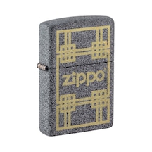Zippo Iron Stone Gilded Dizayn Çakmak Gri