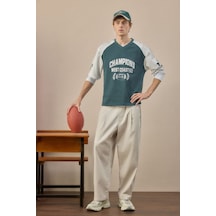 Defacto Ultra Yumuşak Baggy Fit Pile Detaylı Basic Pantolon H3865ax26aubg766 Bej-bg766
