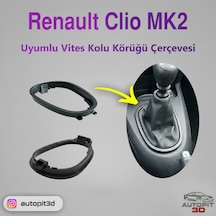 Renault Clio Mk2 Vites Kolu Körüğü Çerçevesi Siyah
