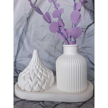 Bernami Mum Pinterest Dayanıklı Ve Şık 3'lü Taş Tozu Obje Seti Diğer