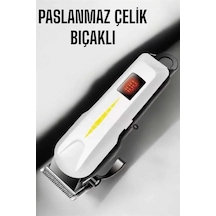 Epilons Tıraş Makinesi Profesyonel Saç Ve Sakal Kesme Milim Ayarlı Dijital Göstergeli 1.5 Saat