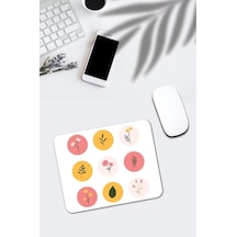 Çiçek Desenli Mouse Pad Mousepad