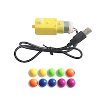 Fortunelane Marble Pisti Modeli Montaj Seti: 10 Adet Mermer, Şarj Edilmiş Motor Yazıcı Parçaları Dahil Değil