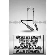 100 Saat Kablolu Boyun Askılı Dijital Göstergeli Bluetooth Kulaklık Renkli 33125710