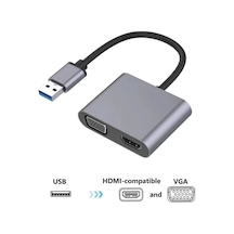 Usb To Hdmi+vga 1080 P Hd09 Zr650 56980002