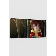 Erased Anime V4 - 90x40 Xxl Gaming Kauçuk Kaymaz Taban Mouse Pad Fare Altlığı