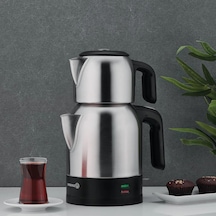 Korkmaz Demkolik Satin/siyah Elektrikli Çaydanlık 1.8 Lt A359 Siyah